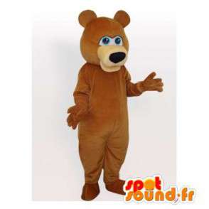 Brown mascote urso, customizável - MASFR006497 - mascote do urso