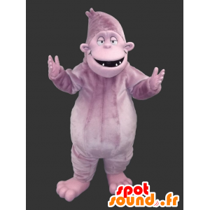 Gorilla Mascot mauve colored yeti - MASFR22292 - Gorilla mascots