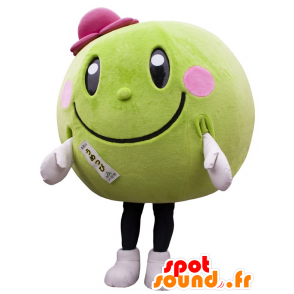 Maskot kolo a zelený meloun, vodní meloun - MASFR22298 - fruit Maskot
