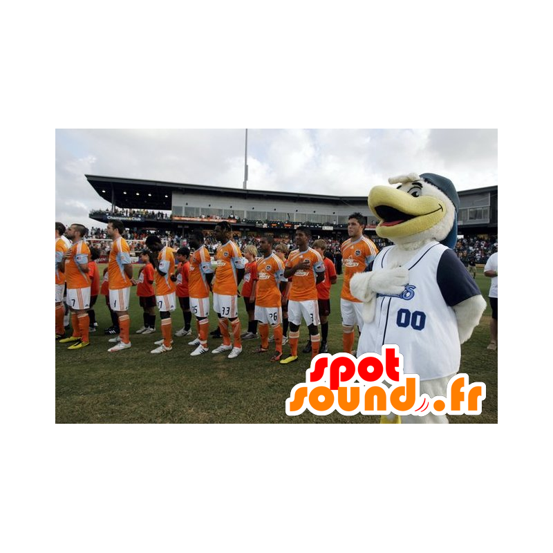 Mascot gull, hvit og gul fugl, gull - MASFR22299 - Mascot fugler Mascot gull, hvit og gul fugl, gull - MASFR22299 - Mascot fugler