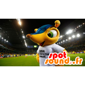 Mascotte de Fuleco, célèbre tatou de la coupe du monde 2014 - MASFR22310 - Mascottes Personnages célèbres