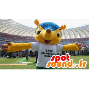 Mascot Fuleco Cup Armadillo mundialmente famoso 2014 - MASFR22310 - Celebridades Mascotes