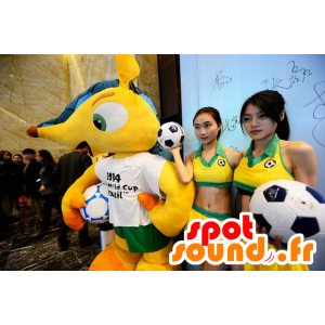 Mascotte fuleco famosa Coppa del Mondo 2014 Armadillo - MASFR22310 - Famosi personaggi mascotte