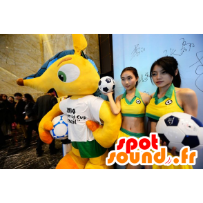 Mascotte de Fuleco, célèbre tatou de la coupe du monde 2014 - MASFR22310 - Mascottes Personnages célèbres