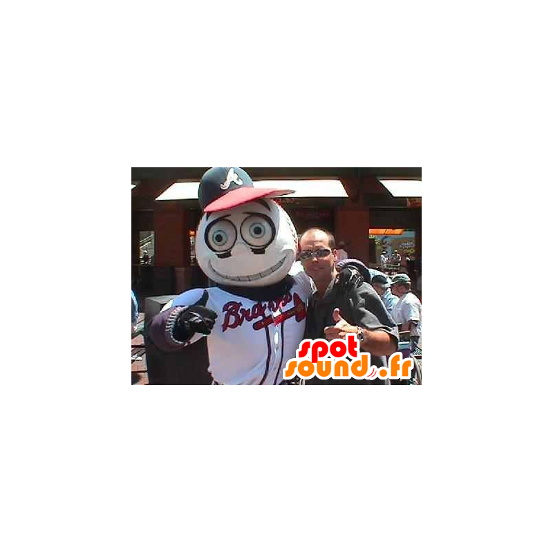 Baseballbollmaskot, i sportkläder - Spotsound maskot Baseballbollmaskot, i sportkläder - Spotsound maskot