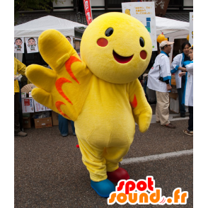 Mascote do boneco de neve amarelo, pássaro gigante - MASFR22348 - aves mascote