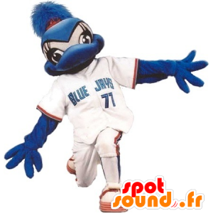 Bluebird Mascotte, blu jay in abbigliamento sportivo - MASFR22403 - Mascotte degli uccelli