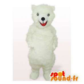 Maskot bílý medvídek - MASFR006502 - Bear Mascot