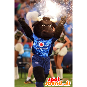 Búfalo mascote castanho, touro, no desporto - MASFR22421 - Mascot Touro