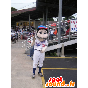 Mustachioed mascot hockey player - MASFR22466 - Sports mascot