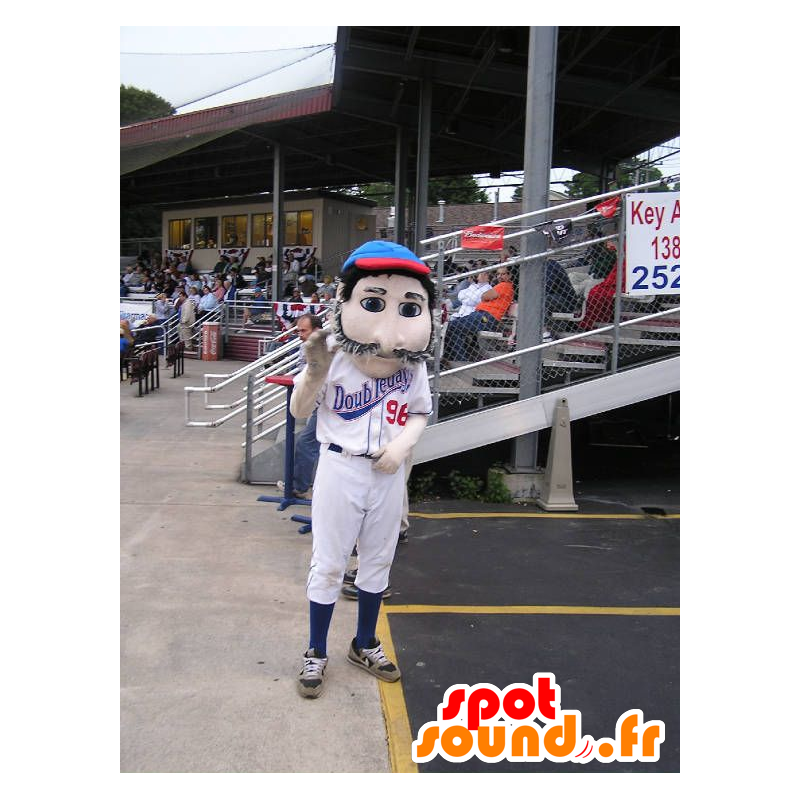 Mustachioed mascot hockey player - MASFR22466 - Sports mascot Mustachioed mascot hockey player - MASFR22466 - Sports mascot