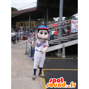 Mustachioed mascot hockey player - MASFR22466 - Sports mascot