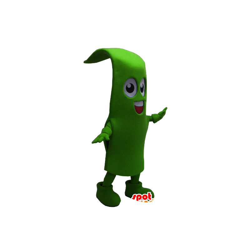 Gräsbladmaskot, grön böna - Spotsound maskot