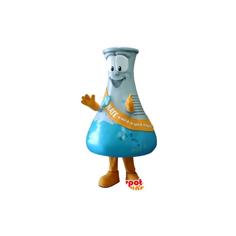 Mascot Erlenmeyer flask chemistry - MASFR22478 - Mascots of objects