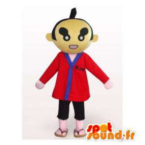 Asiatisk maskot i kimono. Japansk - Spotsound maskot kostume