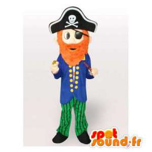 Pirate Captain maskot. Pirate Costume - Piráti maskoti - MASFR006506 - SpotSound.fr