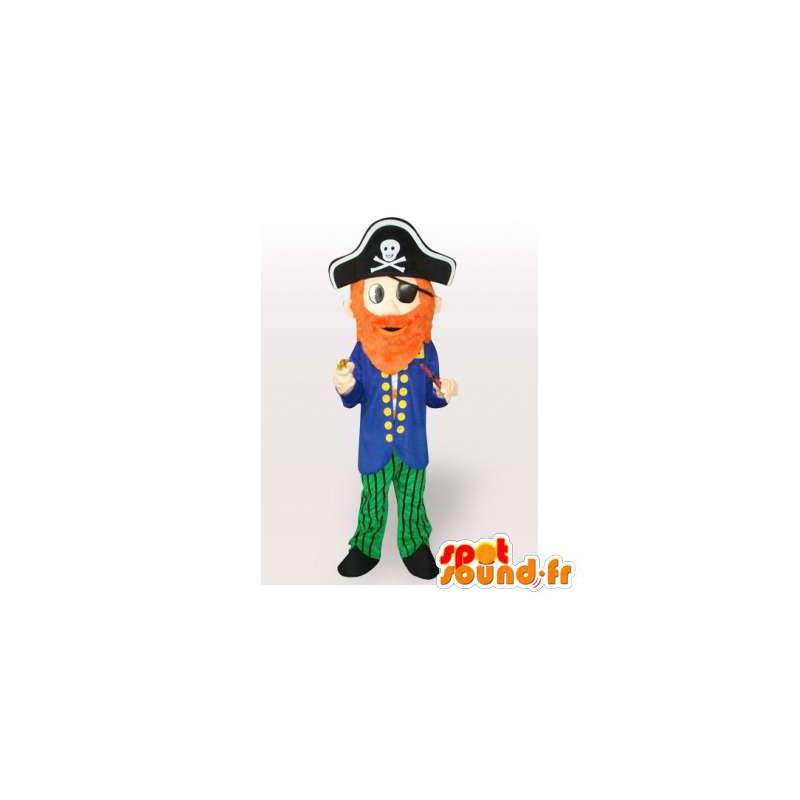 Capitão Pirata Mascot. traje do pirata - MASFR006506 - mascotes piratas