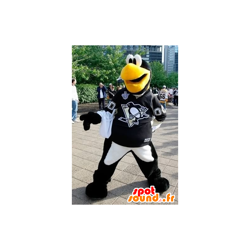 Hård sort panter maskot, kæmpe - Spotsound maskot kostume Hård sort panter maskot, kæmpe - Spotsound maskot kostume