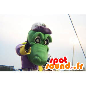 Groene krokodil mascotte, draak, reuze - MASFR22513 - Mascot krokodillen