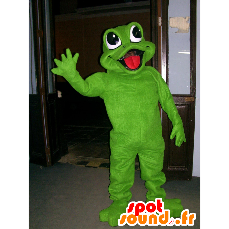 Mascot groene kikker, mooi en vrolijk - MASFR22521 - Kikker Mascot