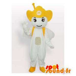 Mascot weißen Kerl mit einem Cowboy-Hut - MASFR006508 - Menschliche Maskottchen