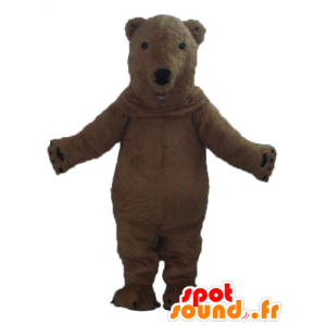 καφέ αρκούδα μασκότ, όμορφη και ρεαλιστική - MASFR22602 - Αρκούδα μασκότ
