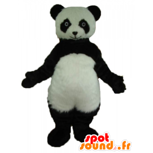 La mascota de la panda blanco y negro, muy realista - MASFR22604 - Mascota de los pandas