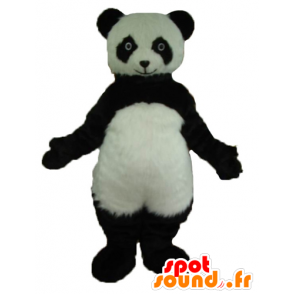 Mascotte di panda in bianco e nero, molto realistico - MASFR22604 - Mascotte di Panda