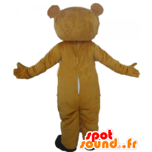 La mascota de peluche marrón y rosa, muy conmovedor - MASFR22605 - Oso mascota