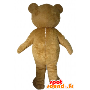 Mascota del oso pardo, marrón y blanco de peluche - MASFR22608 - Oso mascota