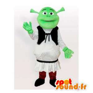 Shrek mascot, cartoon character famous - MASFR006509 - Mascots Shrek
