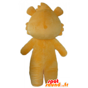 Orange and white teddy mascot, the mischievous - MASFR22622 - Bear mascot