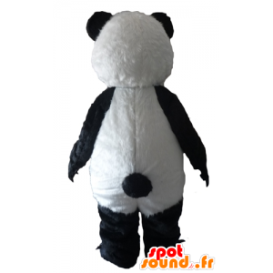 Preto e branco mascote panda com grandes garras - MASFR22623 - pandas mascote