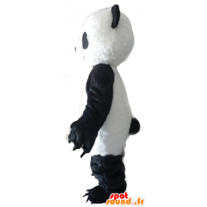 Blanco y negro de la mascota de la panda con grandes garras - MASFR22623 - Mascota de los pandas