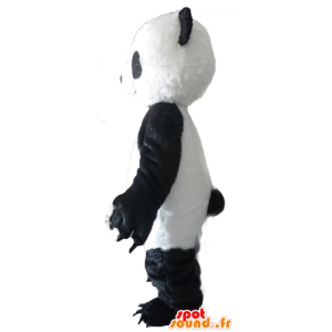 Preto e branco mascote panda com grandes garras - MASFR22623 - pandas mascote