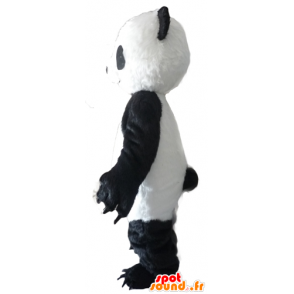 Black and white panda mascot with large claws - MASFR22623 - Mascot of pandas