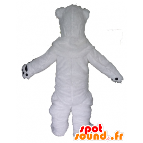 Mascot urso polar branco, muito impressionante e realista - MASFR22629 - mascote do urso