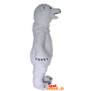 Mascot polar bear white, very impressive and realistic - MASFR22629 - Bear mascot