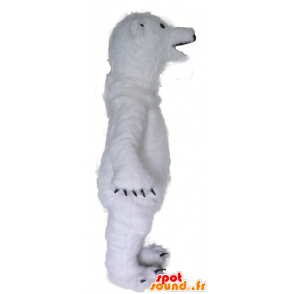 Mascot polar bear white, very impressive and realistic - MASFR22629 - Bear mascot