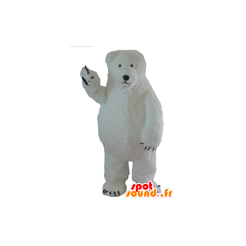 Polar Bear Mascot, polar bears, big and hairy - MASFR22642 - Bear mascot