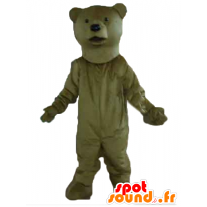 Brun bjørnemaskot, kæmpe og meget realistisk - Spotsound maskot