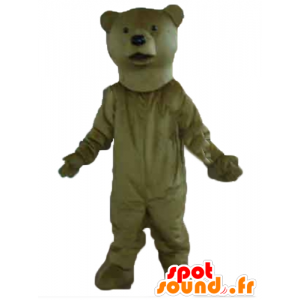 Mascotte d'ours marron, géant et très réaliste - MASFR22643 - Mascotte d'ours