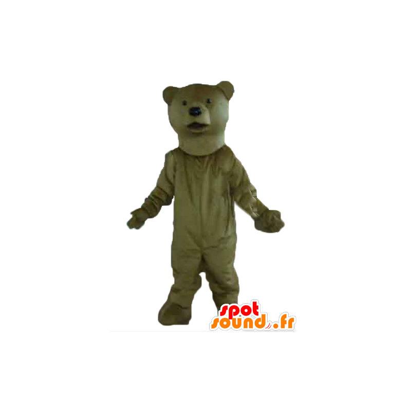 Mascot urso marrom, gigante e muito realista - MASFR22643 - mascote do urso