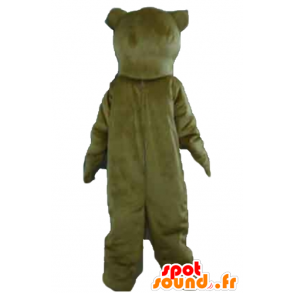 Mascotte d'ours marron, géant et très réaliste - MASFR22643 - Mascotte d'ours