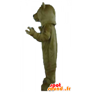 Mascotte d'ours marron, géant et très réaliste - MASFR22643 - Mascotte d'ours
