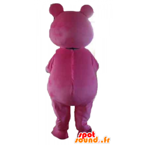 Μασκότ αρκουδάκι ροζ και λευκό - MASFR22649 - Αρκούδα μασκότ