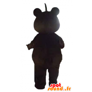 Mascot ursinho marrom e bege - MASFR22651 - mascote do urso