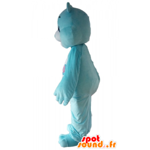 Mascot Bears blauw en wit, met een lolly - MASFR22654 - Bear Mascot