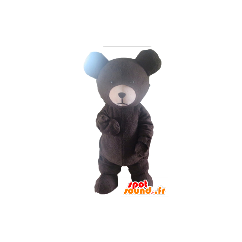 Tukku Mascot ruskea ja valkoinen karhu - MASFR22658 - Bear Mascot