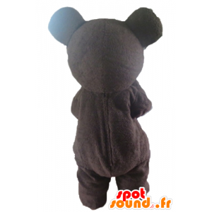 Large brown and white bear mascot - MASFR22658 - Bear mascot